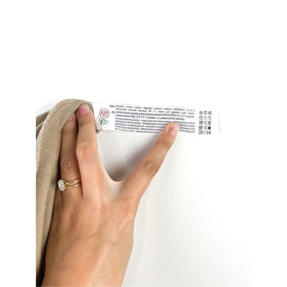 Zara Terry Cloth Teddy Shorts in Tan / Brown Size S - Picture 7 of 7